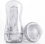 Male Masturbator Sex Toy for Men - Portable Transparent Manual Sucking Pocket Pussy Masturbation Cup with 7.5“ Depth Textured Vagina Blowjob Masturbating Stroker : Health & Household