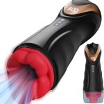 Male Masturbator Sex Toys with Real Lips & Tongue - 5 Suction & 9 Vibration Modes, Pocket Pussy for Men, Blowjob Machine for Deep Throat Sensation, Electric Stroker Male Sex Toy with LCD Display : Health & Household