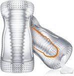 Pocket Pussy Sex Toys, Adult Sex Toy Male Masturbator, 3D Spiral Textured Sex Toy for Men, Clear Masturbation Sleeve, Penis Training Stroker,Couple Sex Toys & Game : Health & Household