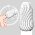 Egg Male Masturbator with Spiral and 3D Tunnel Texture TPE Flexible Pocket Pussy with Storage Box Soft Male Stroker Reusable Blowjob Toy Adult Sex Toys for Men Penis Masturbation : Health & Household - Image 2