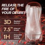 Male Masturbator Sex Toy for Men - Portable Transparent Manual Sucking Pocket Pussy Masturbation Cup with 7.5“ Depth Textured Vagina Blowjob Masturbating Stroker : Health & Household - Image 2