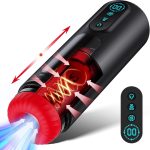 Male Masturbator Sex Toys for Men – 9 Sucking Thrusting Vibrating Modes Auto-Heating Function 3D Realistic Textures with Full Granular Sensation, Adult Toys Pocket Pussy & Penis Pump Male Sex Toy : Health & Household