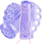Male Masturbator Adult Sex Toy - Portable Transparent Pocket Pussy Stroker with Vagina Textured Oral Sex Massager TPE Masturbation Sleeve for Man(Blue) : Health & Household