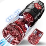 Male Masturbator Penis Pump - Male Sex Toys for Men with Upgrade 12 S Vacuum Pump & 7 Thrusting Rotating Vibrating Sucking Licking LCD Adult Toys Mens Sex Toys Pocket Pussy Pumps & Enlargers : Health & Household