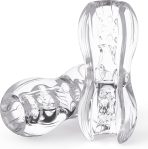 Open Ended Pocket Pussy Stroker, Male Masturbators Adult Sex Toys for Men with Vagina Textured, Portable Male Sex Toy for Mens Pocket Pussies Blowjob Penis Masturbation Sleeve Cup Transparent : Health & Household