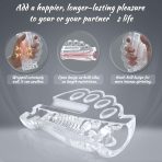 Male Masturbator Sex Toys - Transparent Pocket Pussy Stroker, Realistic Oral & Vagina Texture, TPE Masturbation Sleeve for Men, Adult Sex Toy : Health & Household - Image 2
