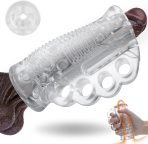 Male Masturbator Sex Toys - Transparent Pocket Pussy Stroker, Realistic Oral & Vagina Texture, TPE Masturbation Sleeve for Men, Adult Sex Toy : Health & Household