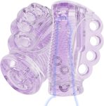 Male Masturbator Sex Toy for Men - Textured TPE Sleeve with Vaginal and Oral Feel, Pocket Pussy Stroker for Personal Comfort and Exploration(Purple) : Health & Household