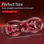 Open Ended Male Masturbators Sex Toys, Masturbator Pocket Pussy Pussies Stroker with Vagina Textured for Blowjob, Portable Mens Sex Toy Adult Toy Penis Masterbator Masterbater Red : Health & Household - Image 2