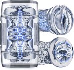 Male Masturbator Men Sex Toy: Male Stroker with Dual Sleeves Open Ended Pocket Pussy, Squeezable Suction Male Sex Toys for Men Couples, Silky Smooth and Realistic Vagina Penis Toy for Blowjob : Health & Household