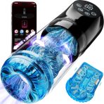 Male Masturbator Sex Toys for Men - AI Sync Male Sex Toy 9S Penis Pump & 9 Thrusting Rotating & 9 Vibrating Sucking Licking Modes Pocket Pussy Stroker Mens Sex Toy with LCD APP for Adult Toys & Games : Health & Household